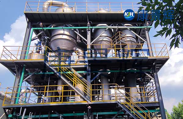 日處理量25噸的10%硫酸鈉三效濃縮系統