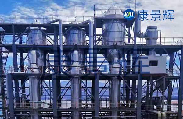 6t/h物化廢水和焚燒高鹽廢水三效蒸發結晶系統